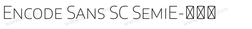Encode Sans SC SemiE字体转换 Encode Sans SC SemiE字体转换
